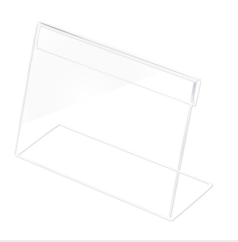 亚克力台卡现货批发L型透明展示架桌面酒水会议牌有机玻璃台卡